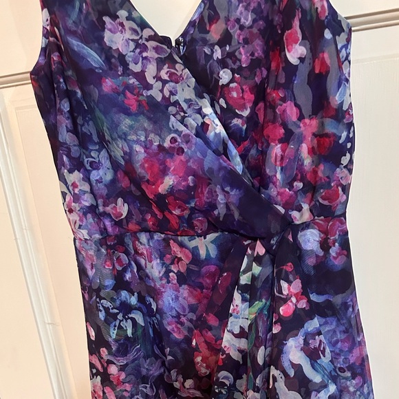 Marchesa NOTTE purple floral size 2 dress. NWOT - Picture 3 of 5